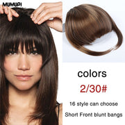 Multi color hair bangs to cover receding hairline or add volume