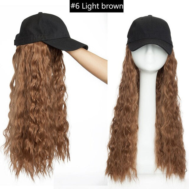 Long wavy or braid baseball cap with hair extension combo!