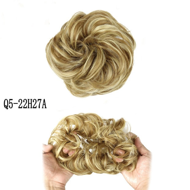Multi option Curly Scrunchie for that up do for instant styling