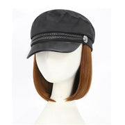 Bakers hat with 8" bob hairstyle - several color choices