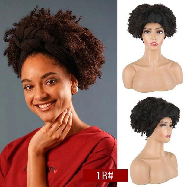 2 in 1 Updo with Turban -  gorgeous African American style