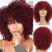 Super chic afro or tight curl wig - multi color