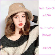 Bucket hat with natural looking hair attachment!