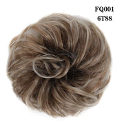 Messy Curly Synthetic Hair Bun with Band